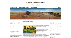 Desktop Screenshot of lavozeneldesierto.com
